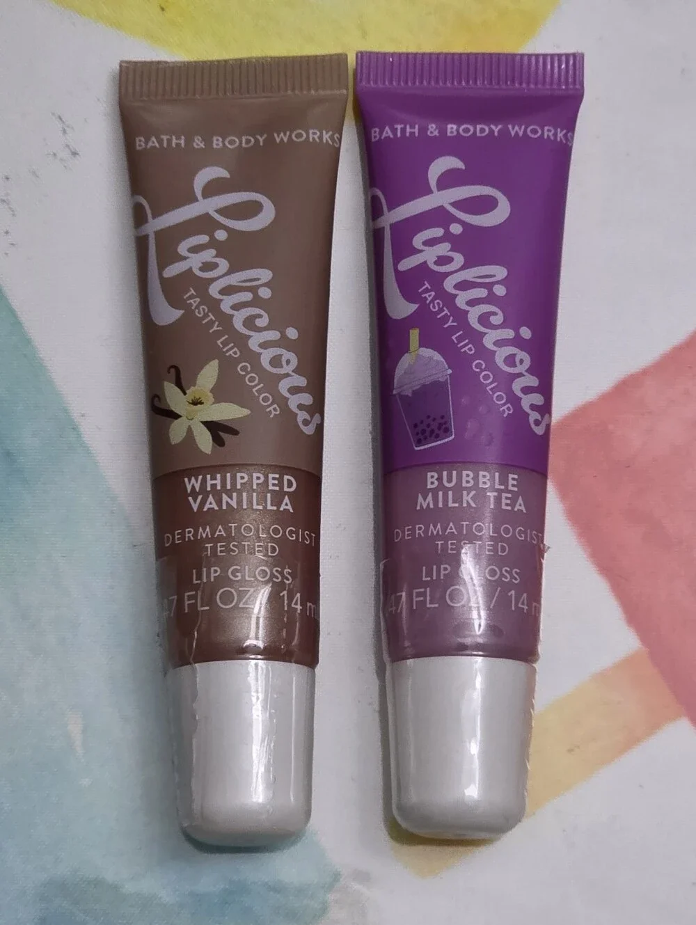 Bath & Body Works Liplicious Lip Gloss Duo - Whipped Vanilla & Bubble Milk Tea